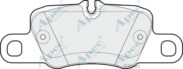 APEC BRAKING Piduriklotsi komplekt,ketaspidur PAD1725